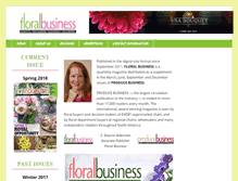 Tablet Screenshot of floralbusiness.com